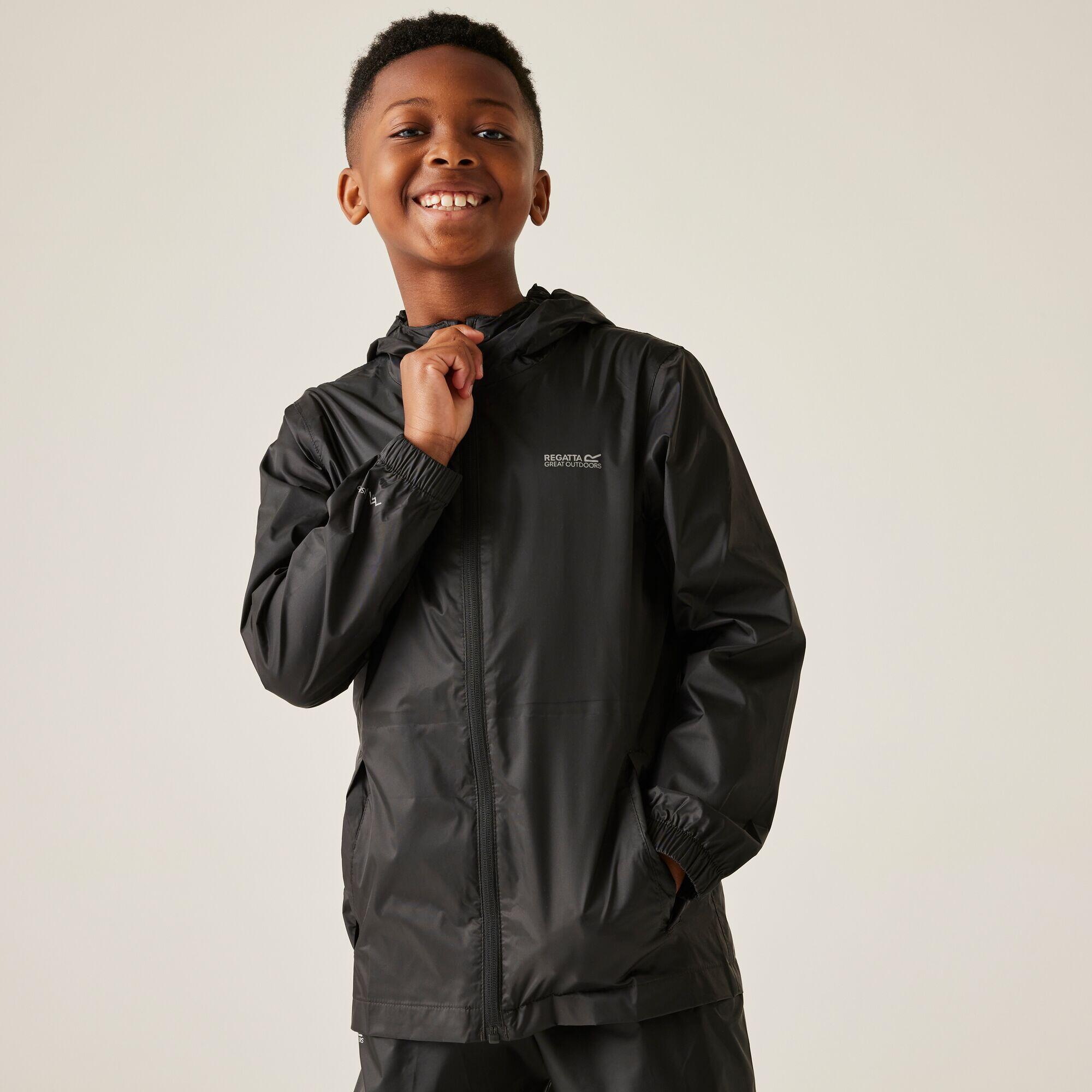 REGATTA Pack It III Kids Waterproof Hiking Shell Jacket