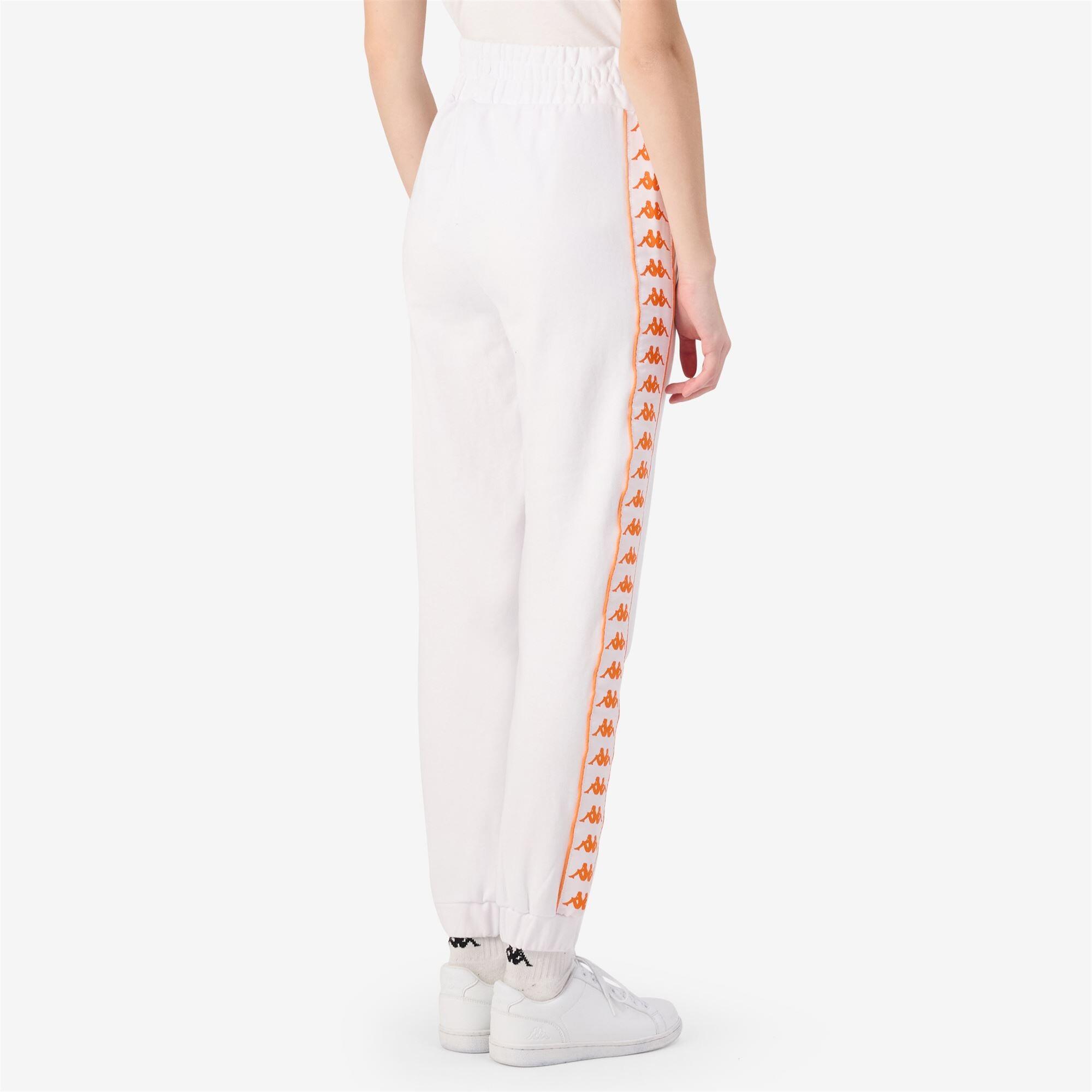 Pantaloni tuta da donna in cotone bianco da streetwear sportivo 6/7