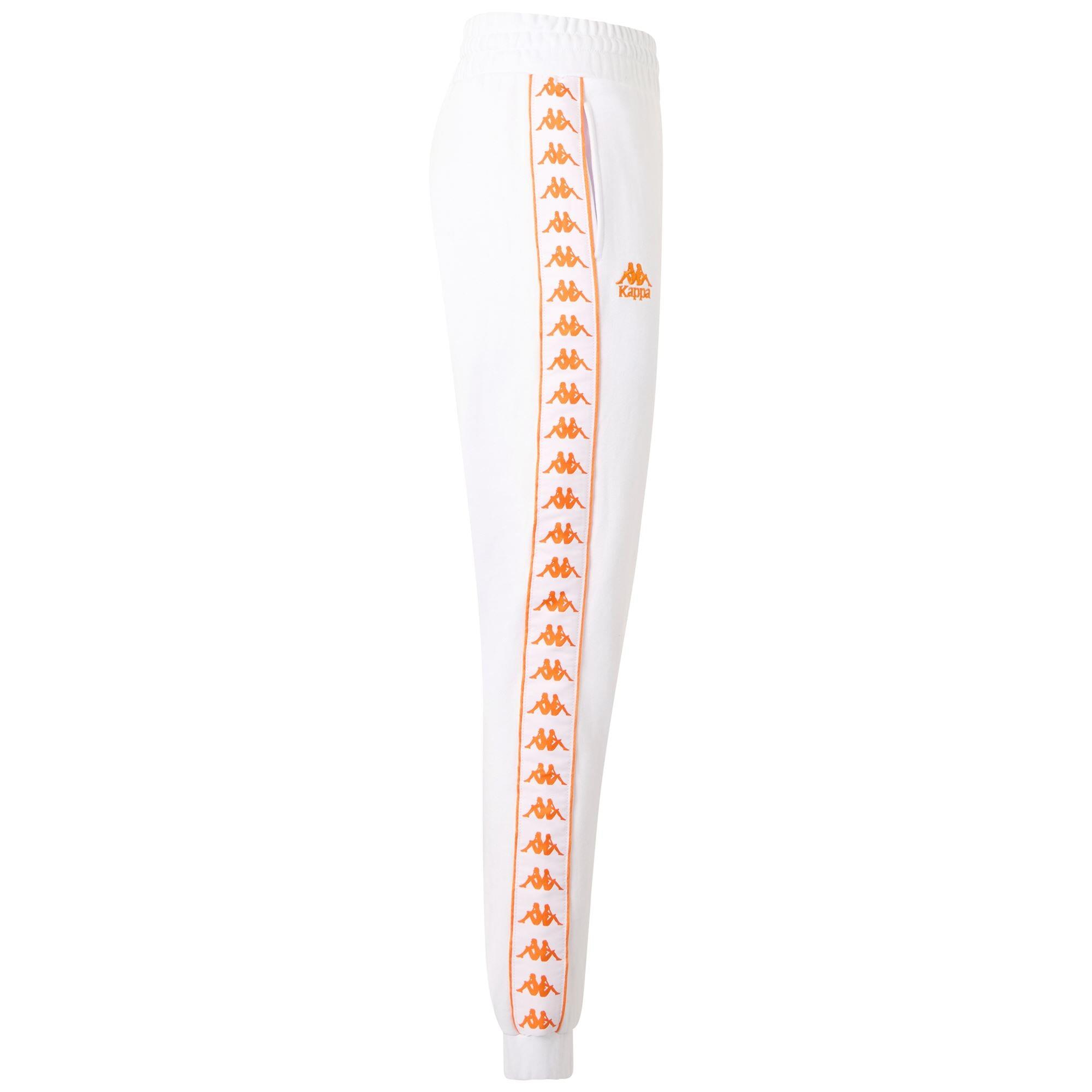 Pantaloni tuta da donna in cotone bianco da streetwear sportivo 2/7