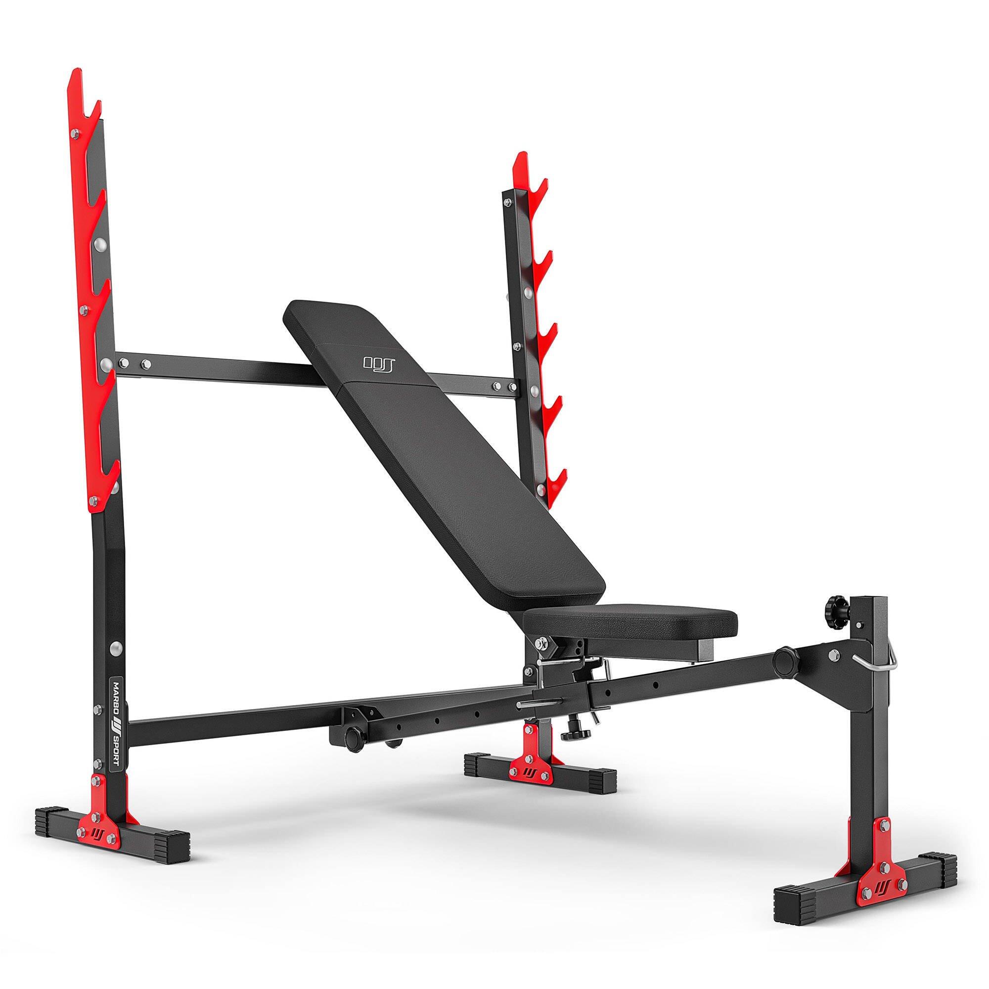MARBO SPORT Panca regolabile con supporti integrati MH-L107 2.0
