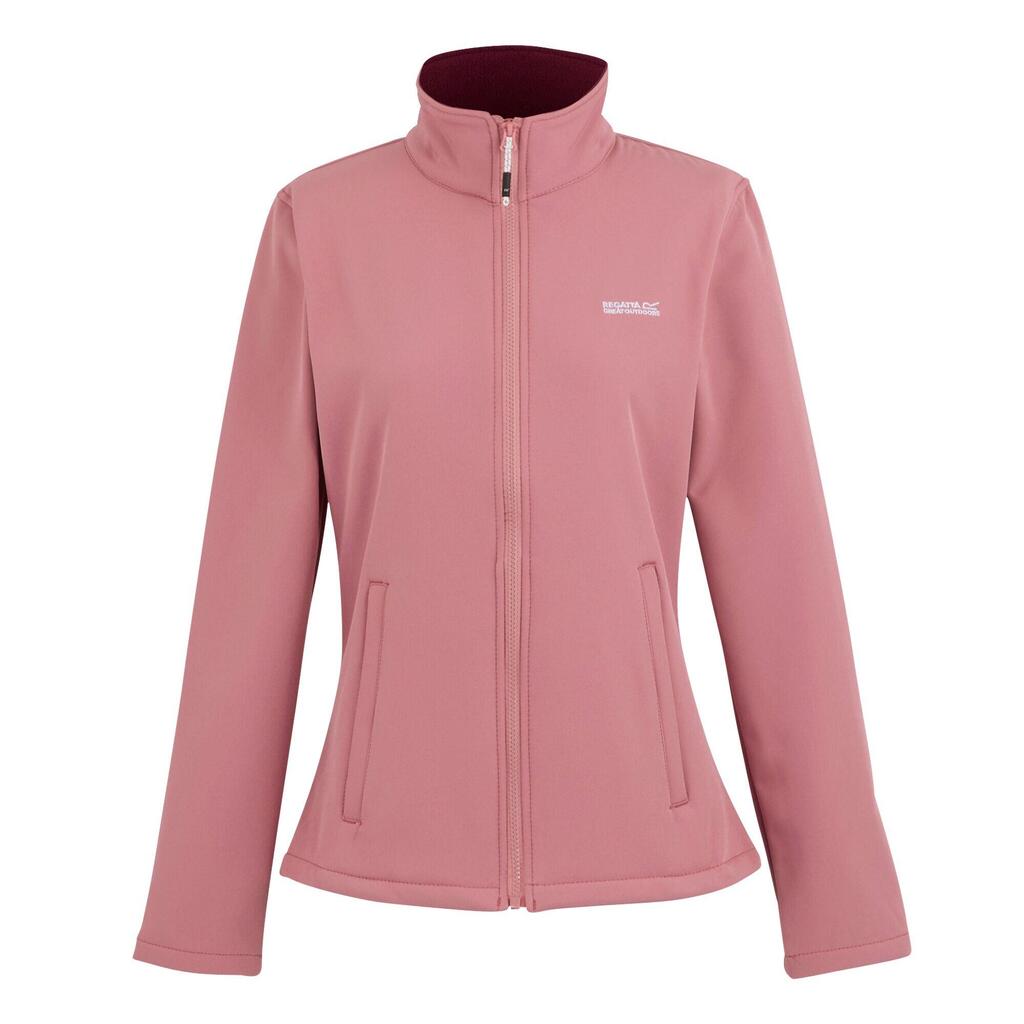 Womens/Ladies Connie V Softshell Walking Jacket (Dusty Rose)