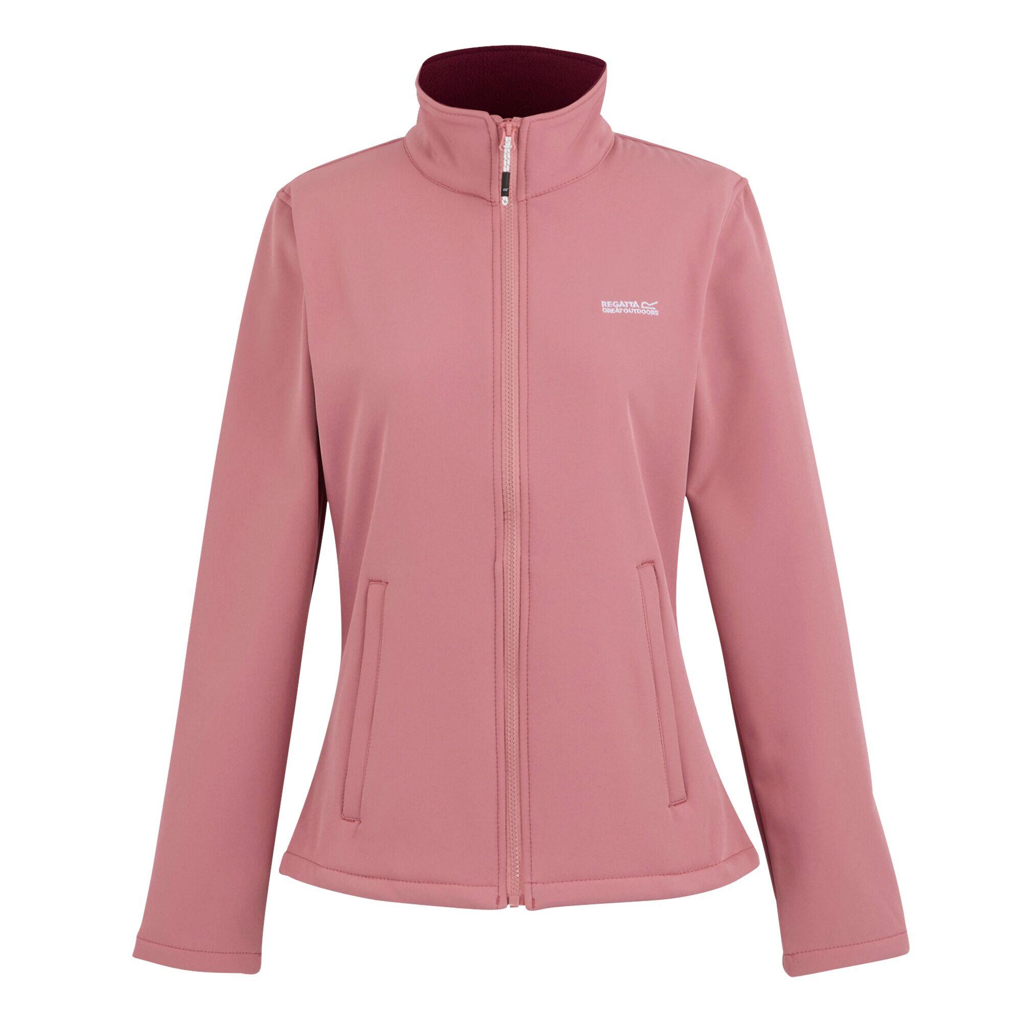 REGATTA Womens/Ladies Connie V Softshell Walking Jacket (Dusty Rose)