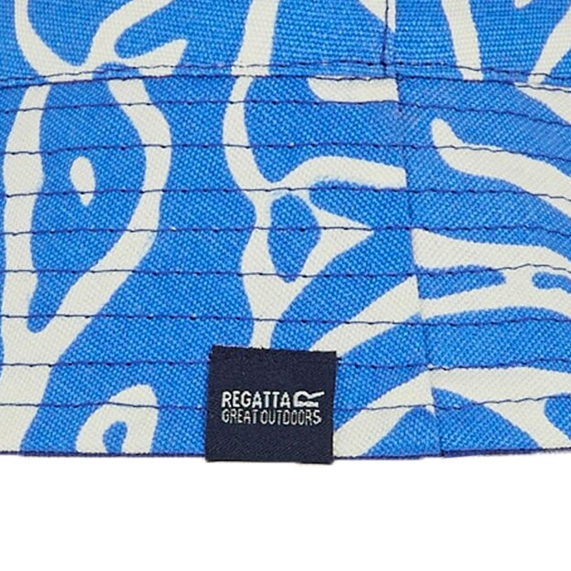 Womens/Ladies Abstract Floral Reversible Bucket Hat (Brightest Blue) 4/5