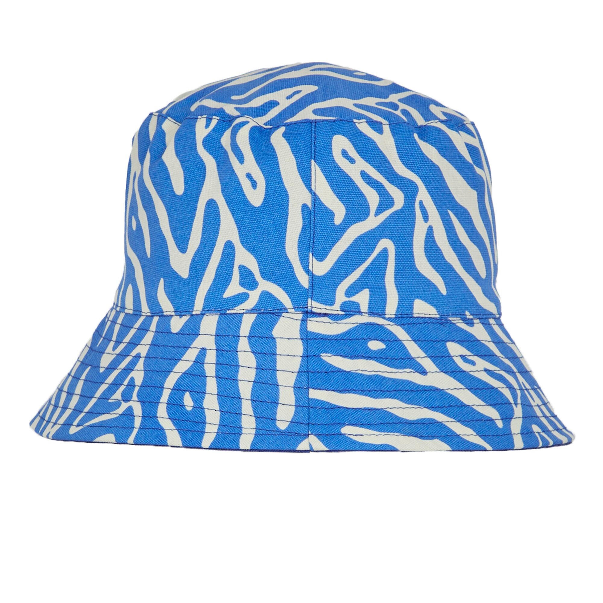Womens/Ladies Abstract Floral Reversible Bucket Hat (Brightest Blue) 2/5