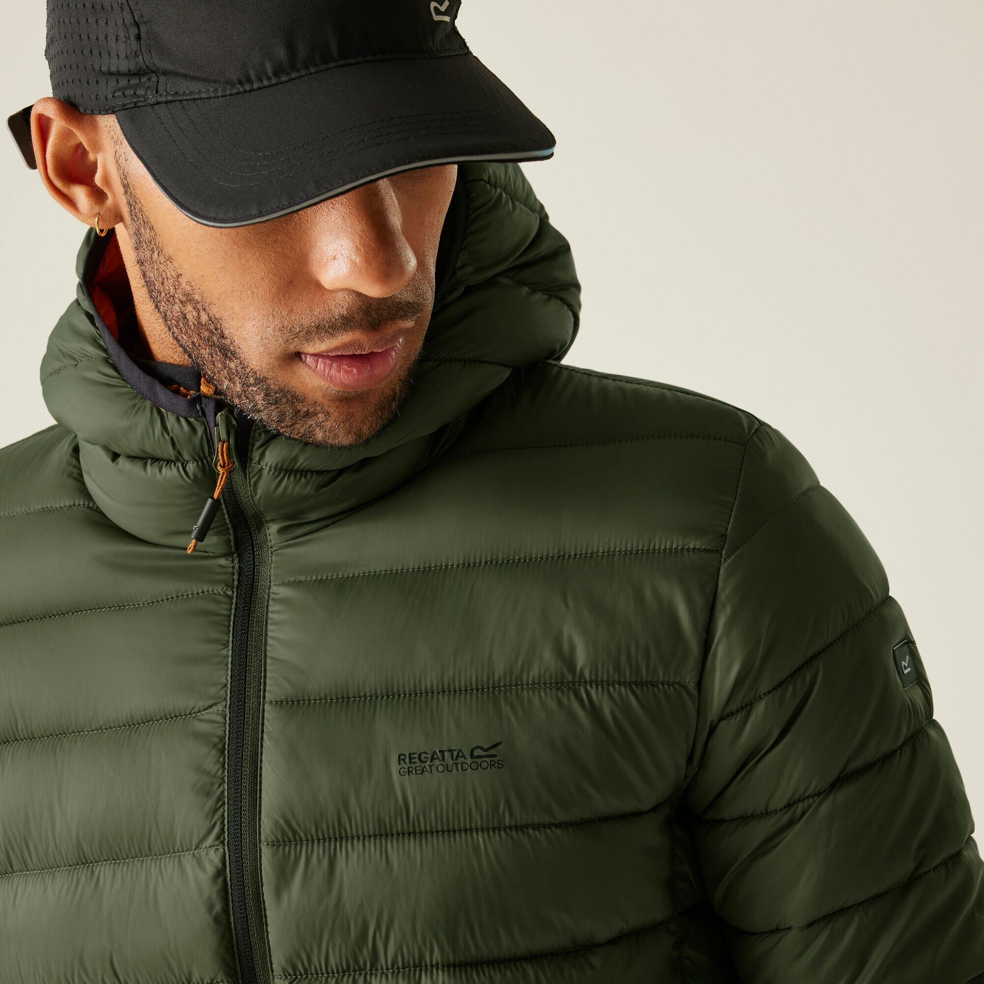 Marizion Mens Water Repellent Hooded Baffled Jacket 5/7