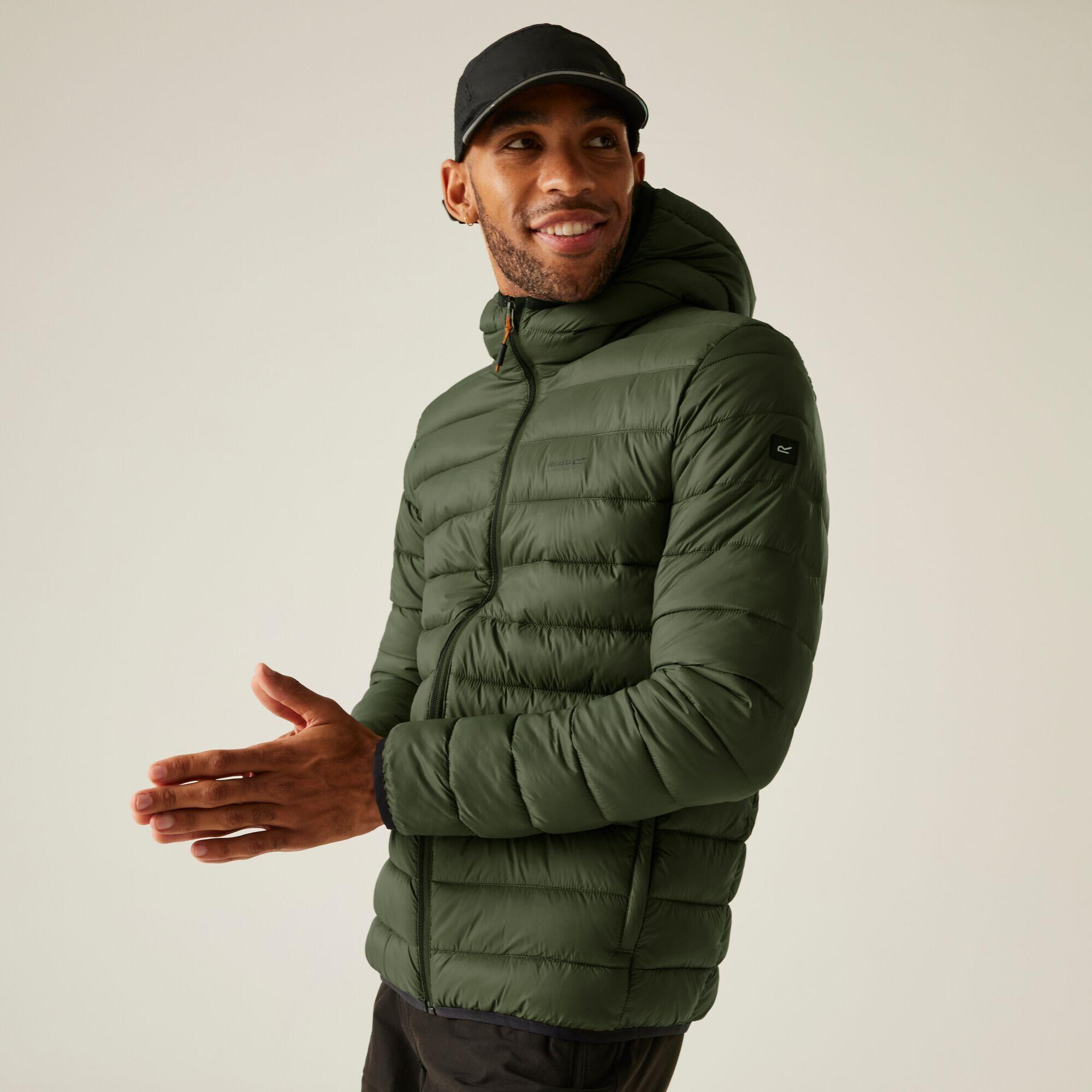 Marizion Mens Water Repellent Hooded Baffled Jacket 3/7