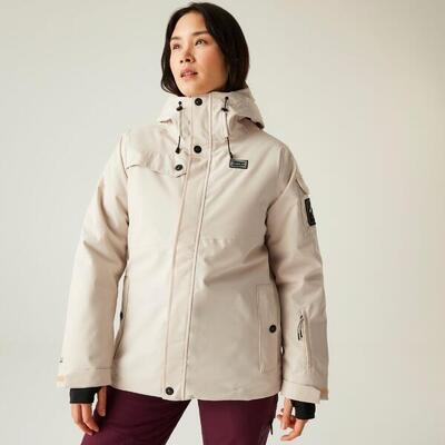 Gevulde jas hiking dames waterdicht ademend