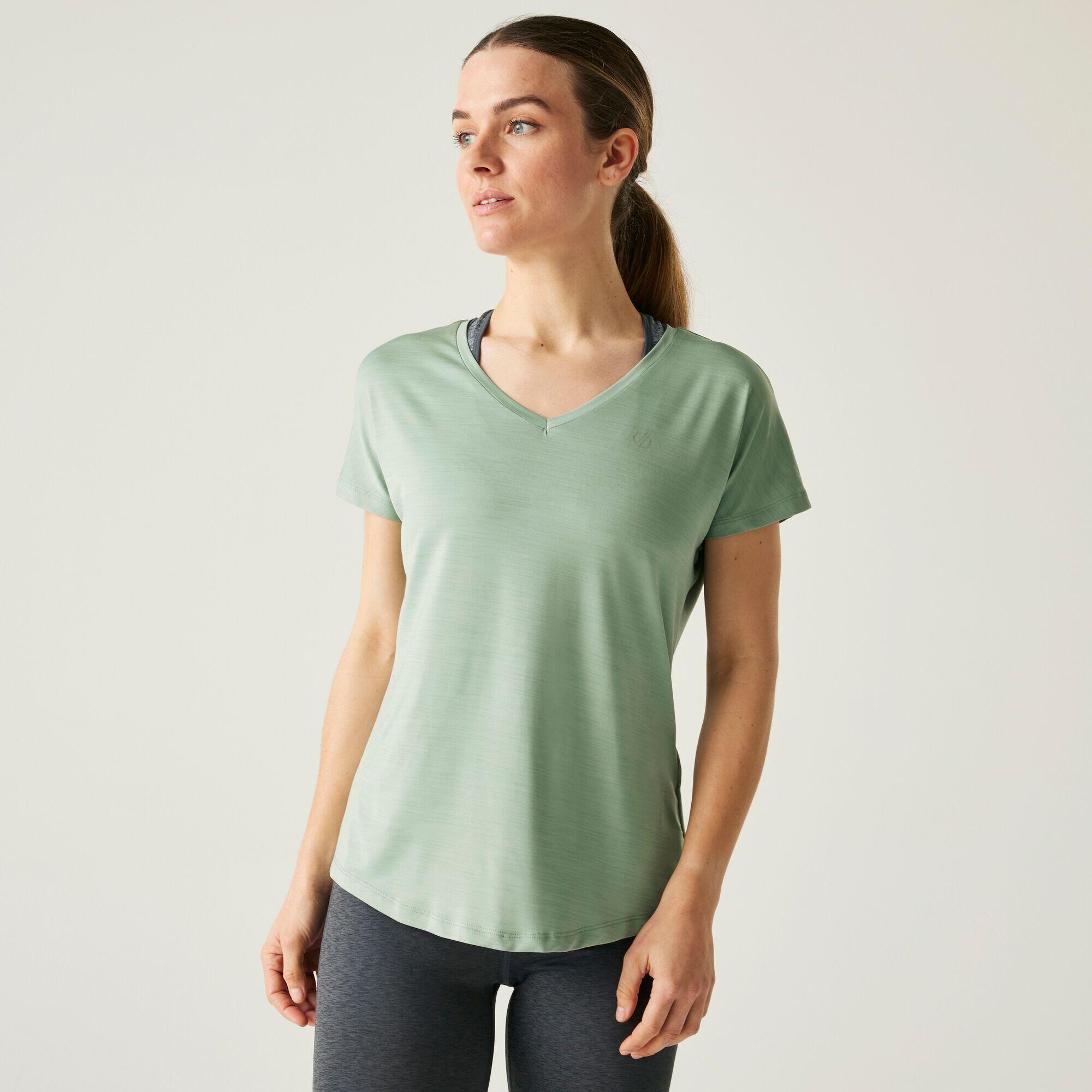 Dare 2b - T-shirt Manches Courtes Randonnée - Vigilant Femme - T-shirt Manches Courtes - Vert - Decathlon
