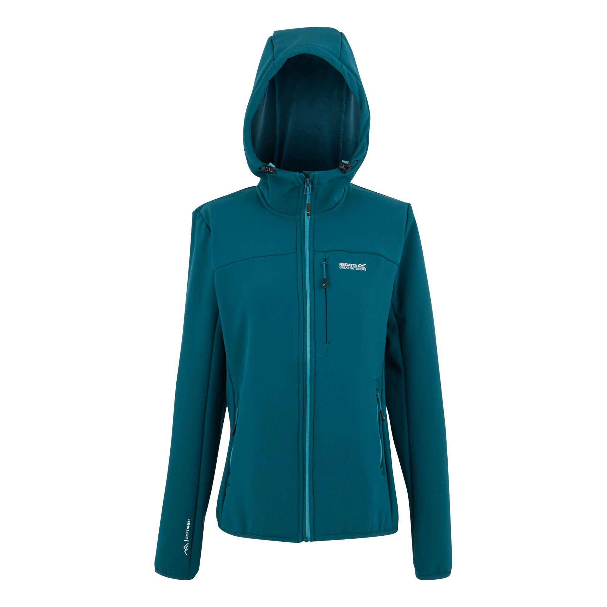 Regatta - Veste Softshell Ossek À Capuche Déperlante Coupe-vent Pour Femme - Softshell - Bleu - Decathlon