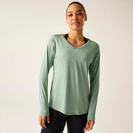 Chemise Manches Longues Fitness - Discern noir femme