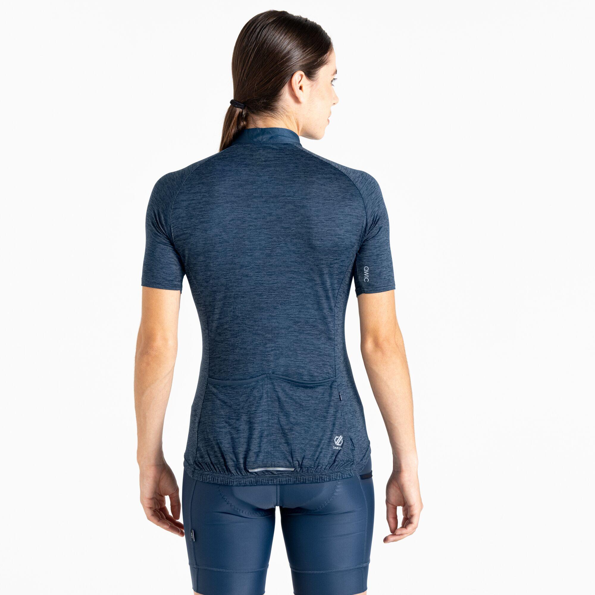 T-shirt Manches Courtes Randonnée - Pedal Through It violet femme 3/7
