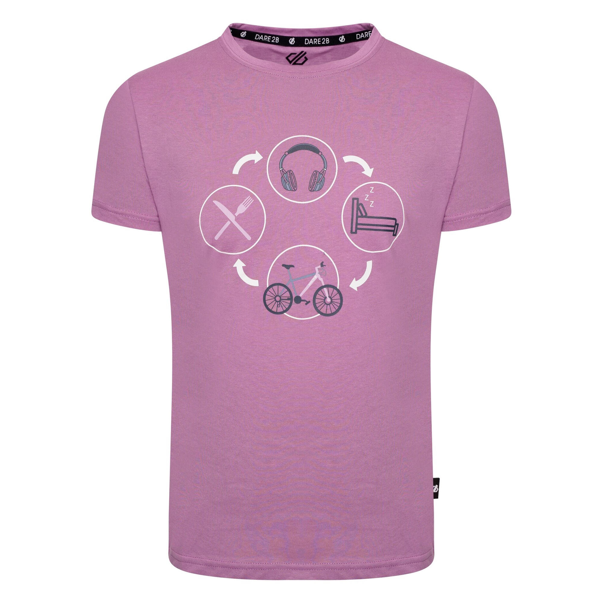 Maglietta Stampa Grafica Bambini Dare 2B Go Beyond Lavanda Antica 1/5