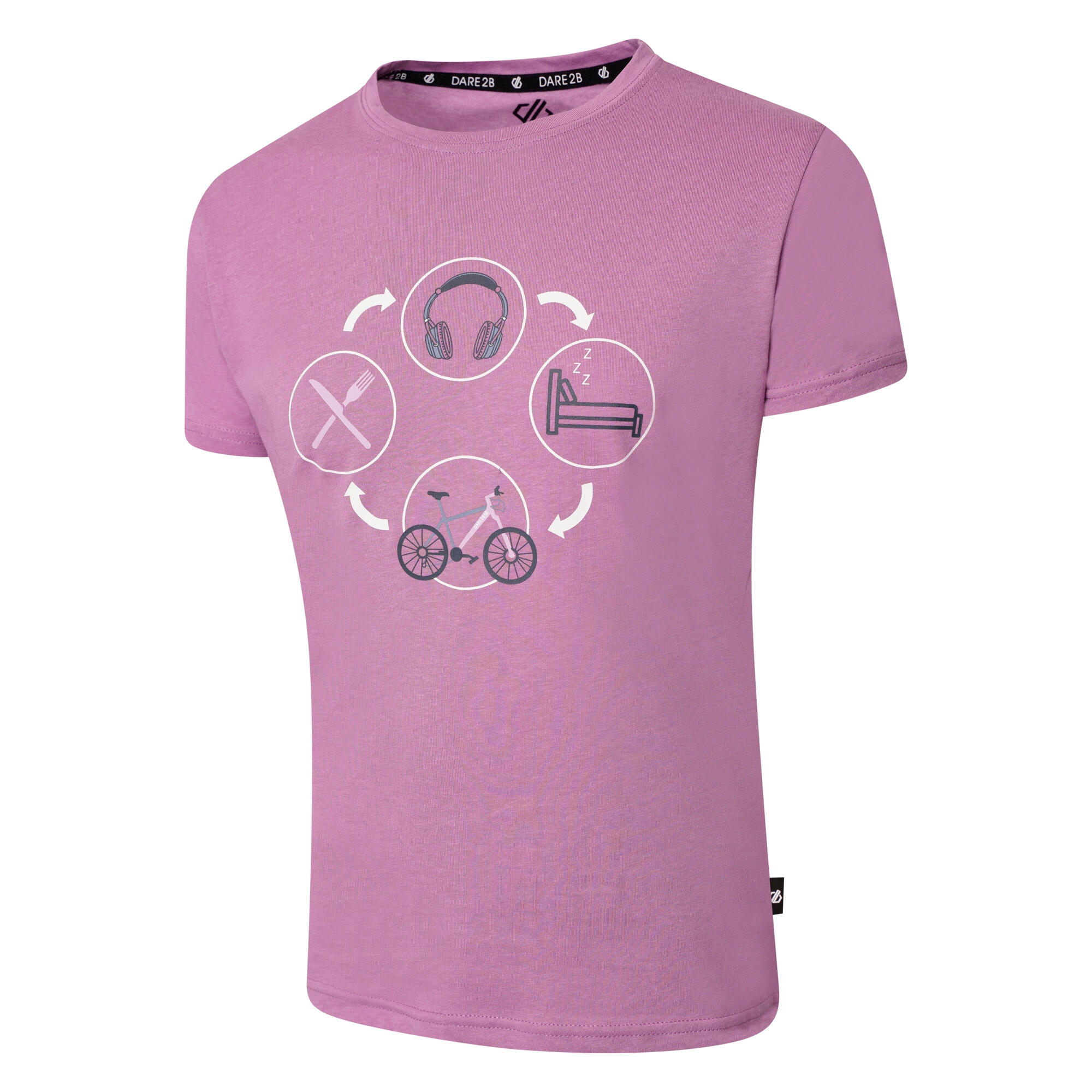 Maglietta Stampa Grafica Bambini Dare 2B Go Beyond Lavanda Antica 3/5