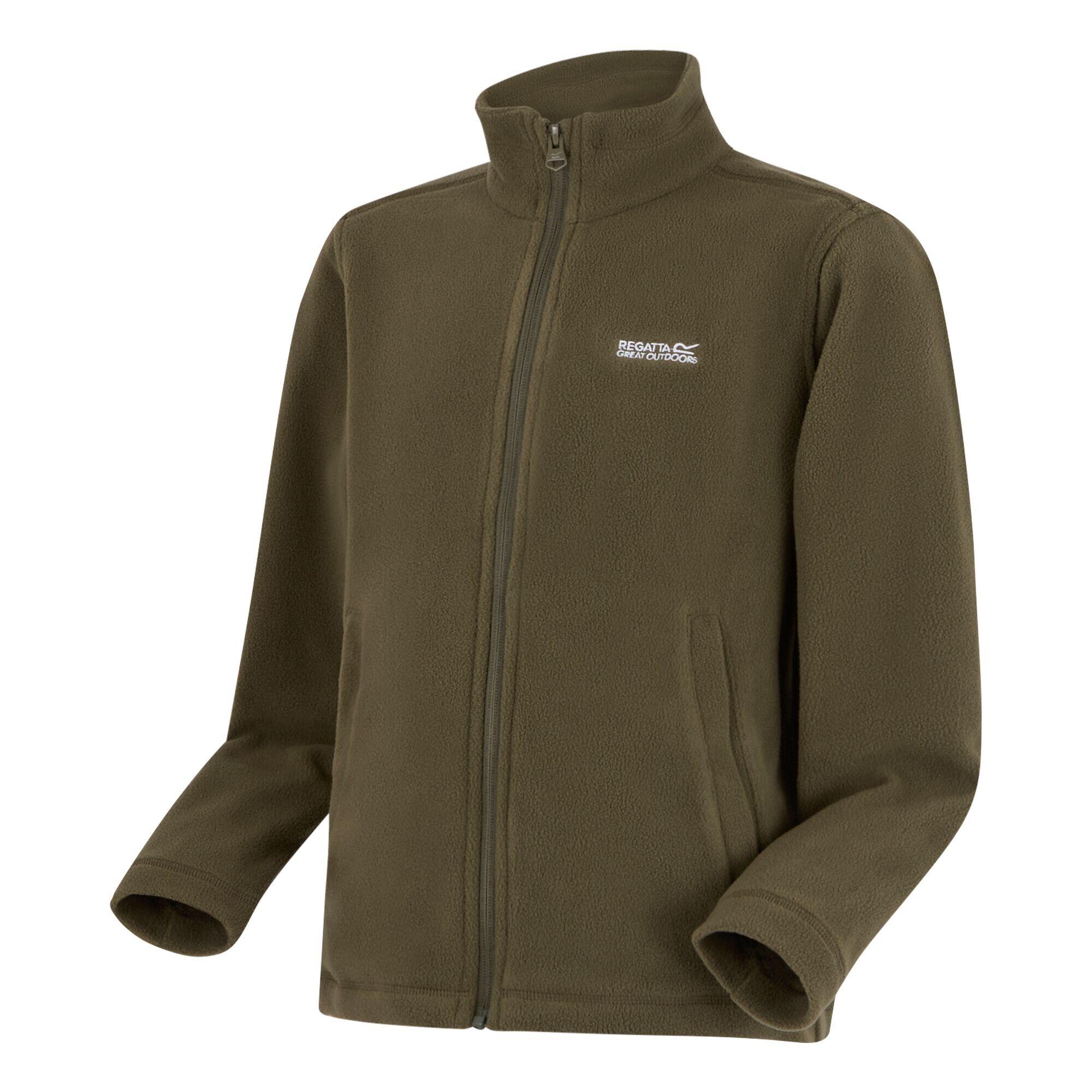 Great Outdoors Giacca In Pile Con Cerniera Bambini Regatta King II Verde Oliva 3/4