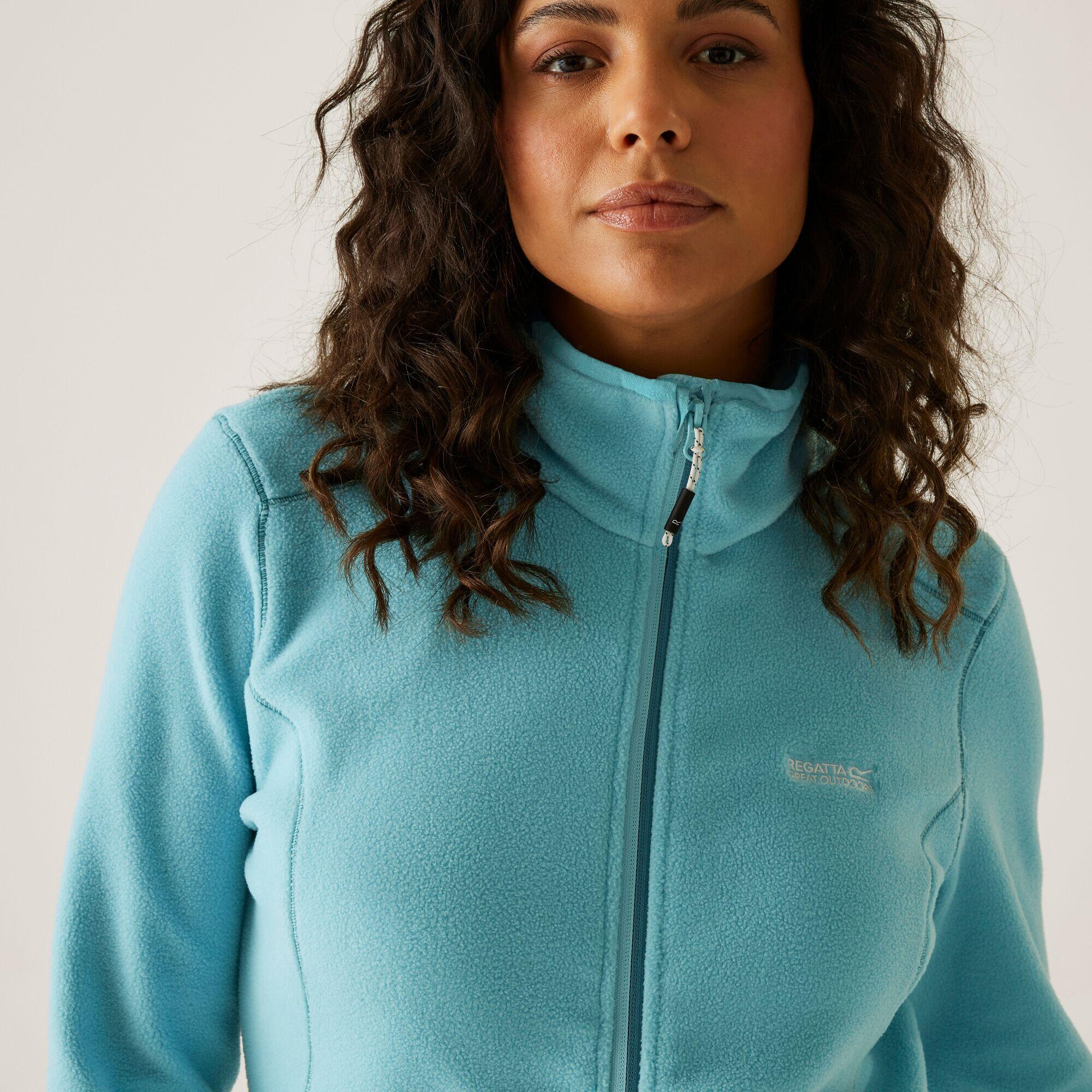 Fleece Wandelen Dames Hoge Kraag Ritszakken Floreo Iv 4/7