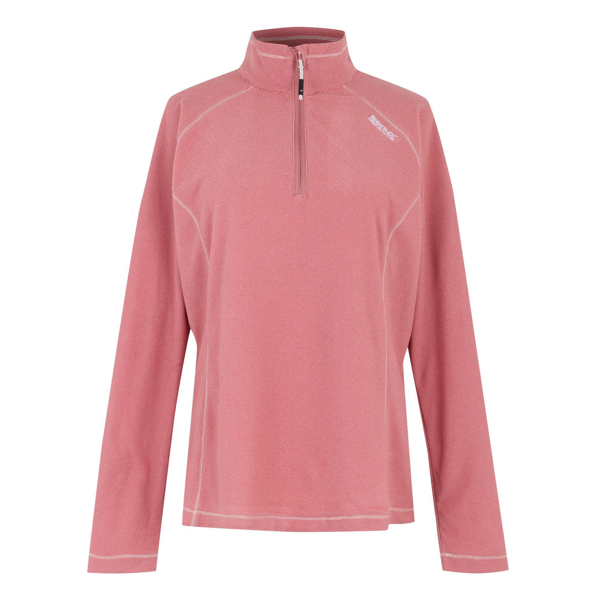 REGATTA Great Outdoors Womens/Ladies Montes Half Zip Fleece Top (Dusty Rose)
