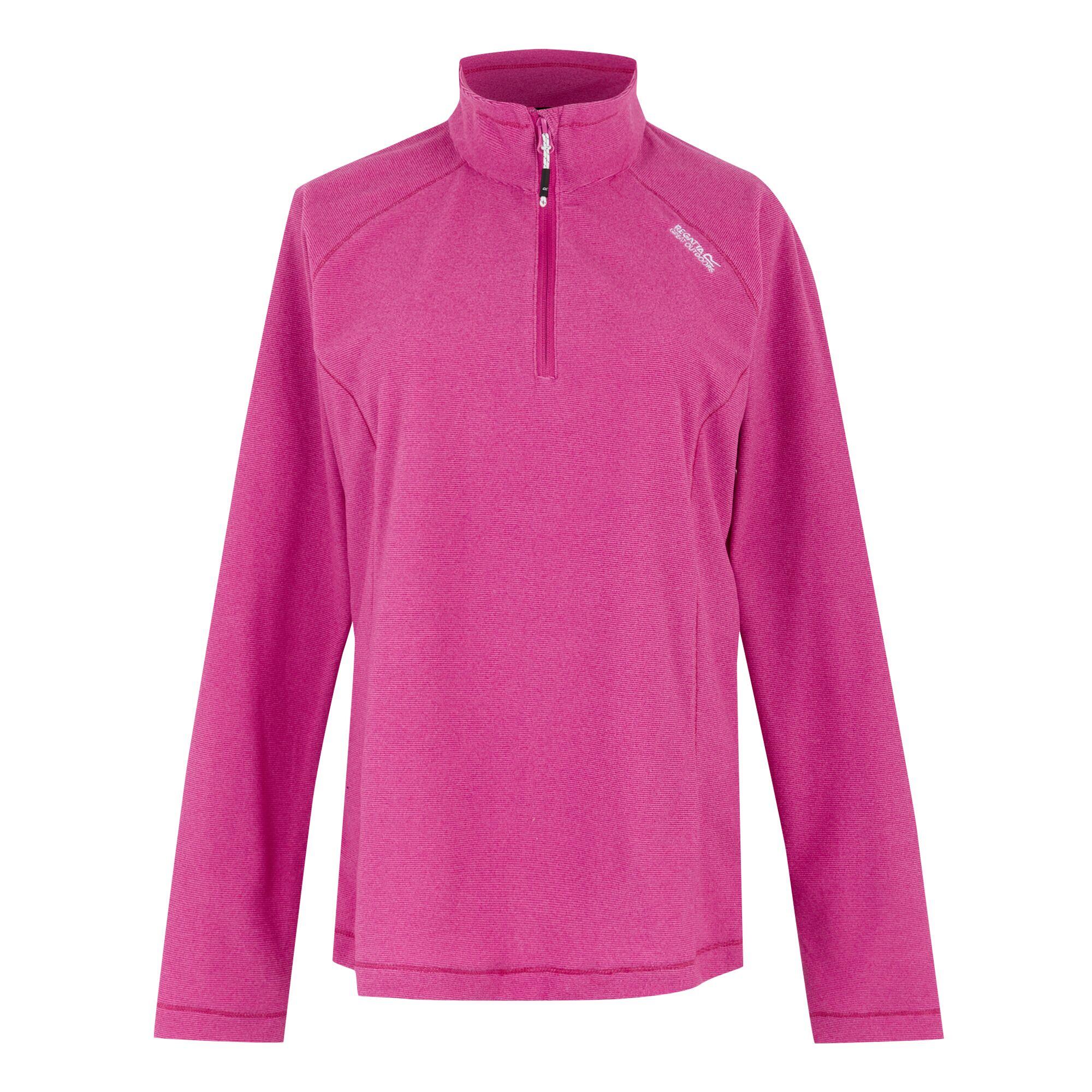REGATTA Great Outdoors Womens/Ladies Montes Half Zip Fleece Top (Raspberry Rose)