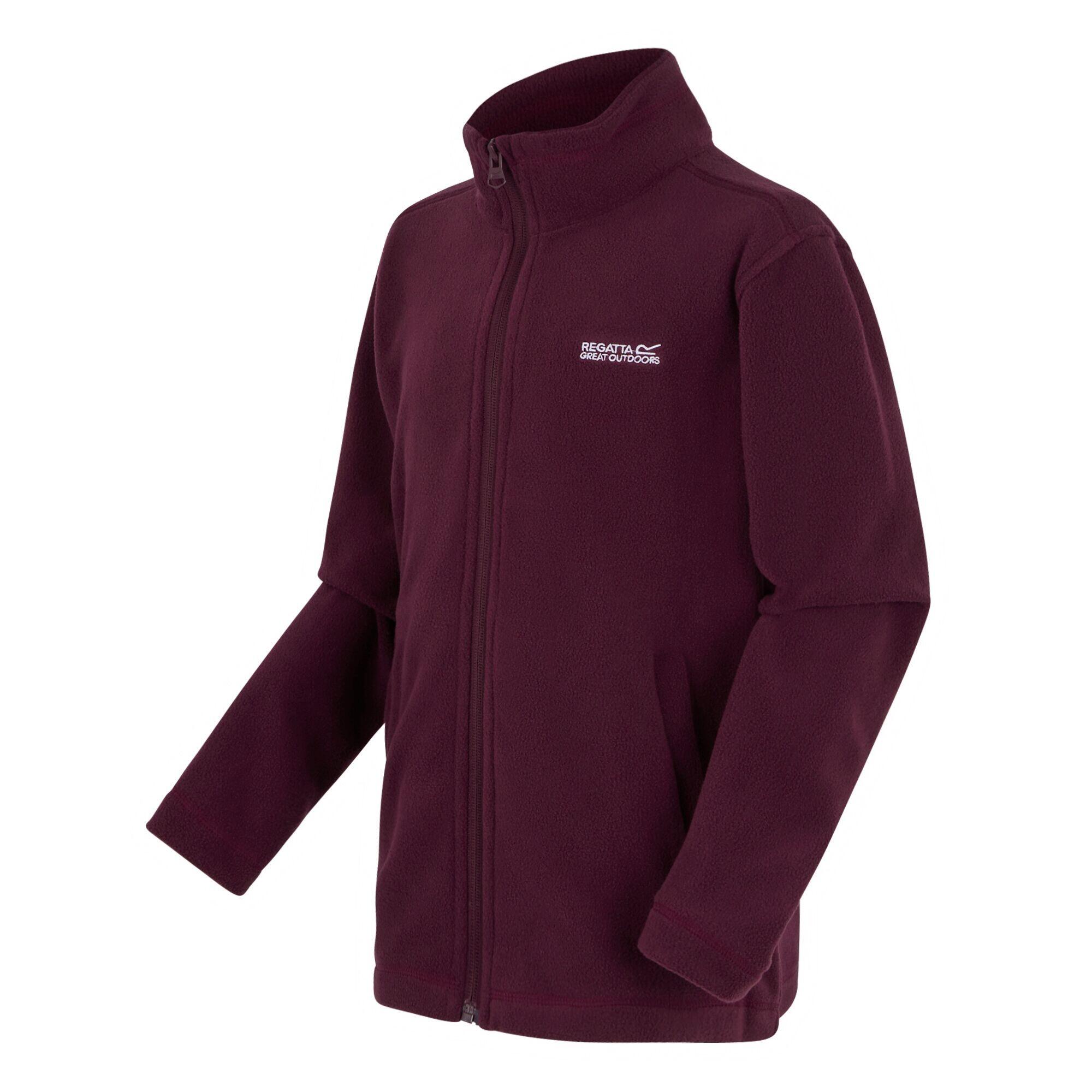 Veste polaire enfant Regatta KING Figue 100% polyester sans capuche 3/4