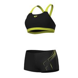 Maillot de bain Noir/Jaune Femme Arena Energy