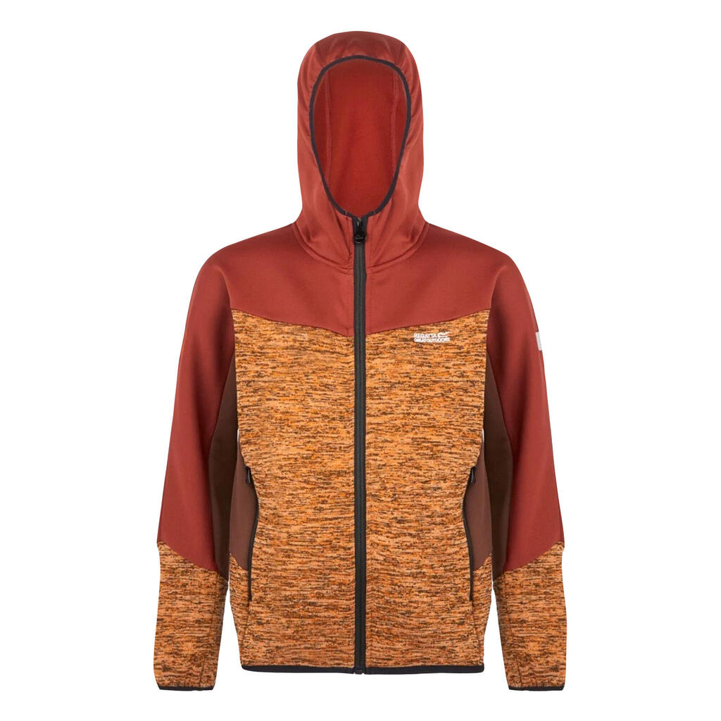Childrens/Kids Dissolver IX Marl Full Zip Fleece Jacket (Fox/Red Ochre)