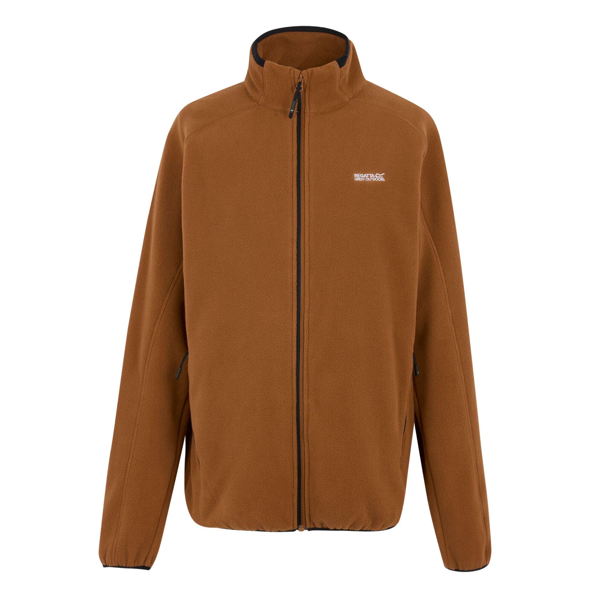 REGATTA Mens Hadfield Full Zip Fleece Jacket (Nut Brown)