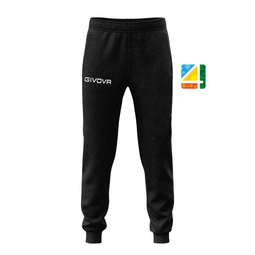 Czarne Spodnie do Joggingu Givova King - Komfort Unisex