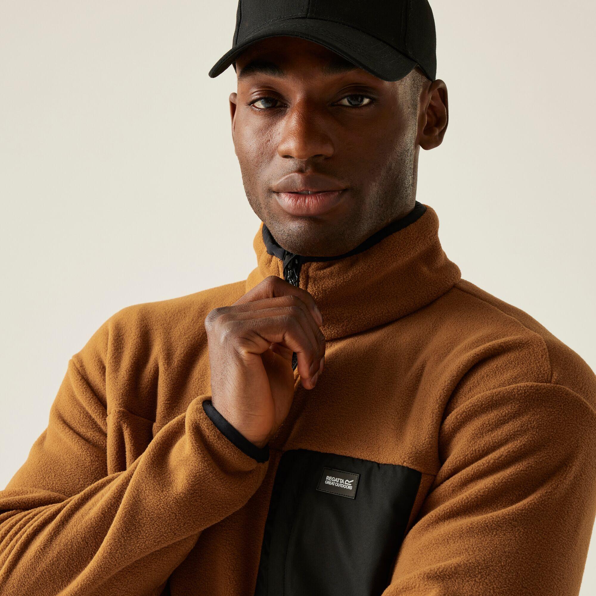 Sweat Henley Homme Regatta Taille S, Bleu, Polaire Légère, 1/4 Zip