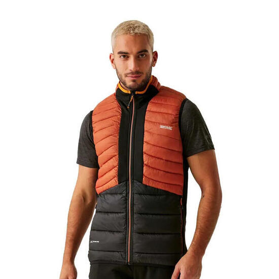 Veste Sans Manches LEEDRE Homme (Ocre Rouge / Noir)