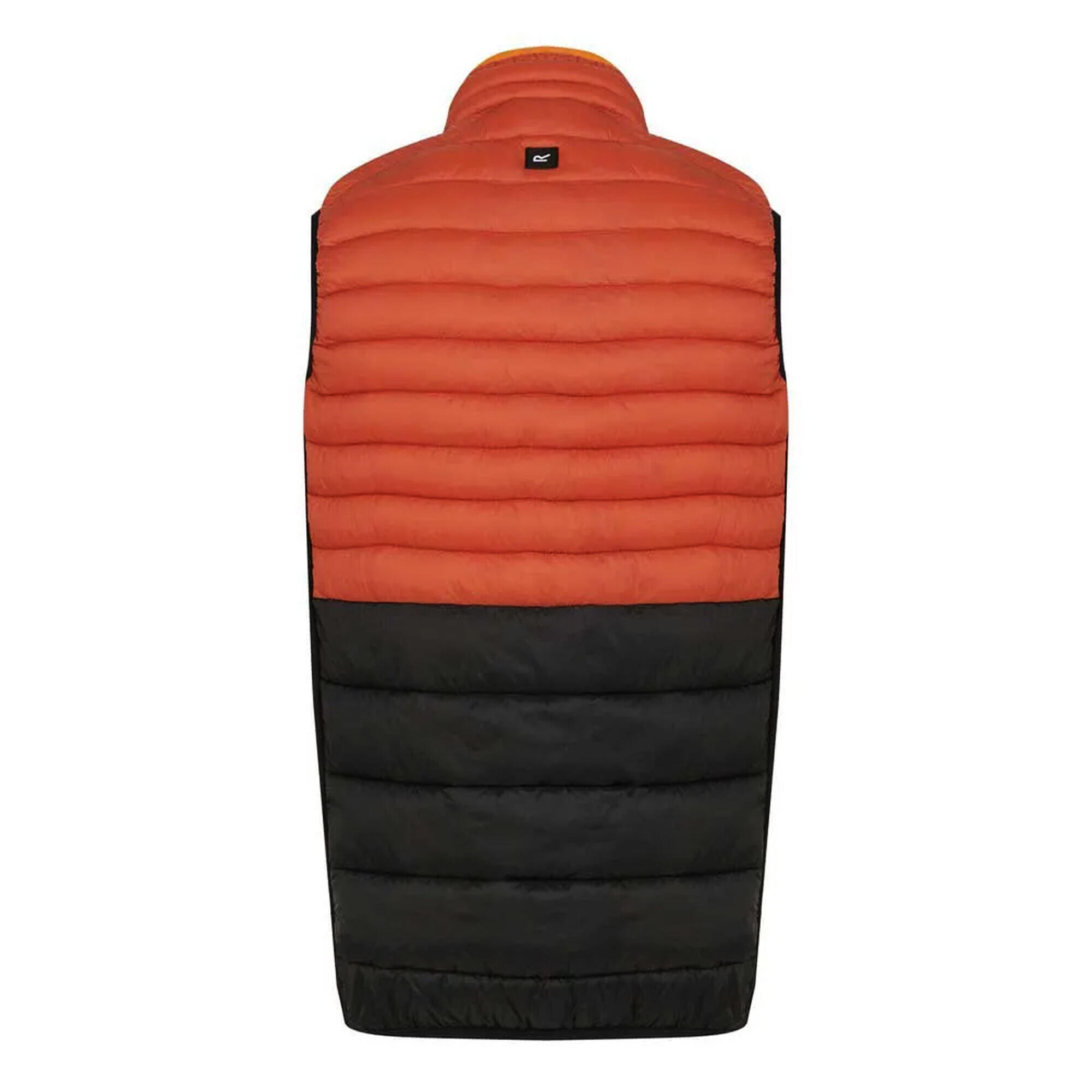 Colete Leedre Hybrid para homem (Vermelho ocre/preto) 2/5