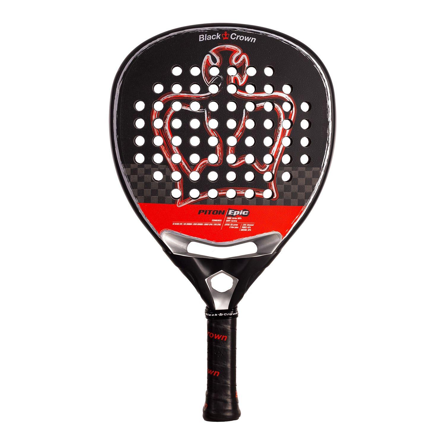 Black Crown - Black Crown Piton Epic 2025 - Raquette De Padel - Noir|rouge - Taille Unique - Decathlon