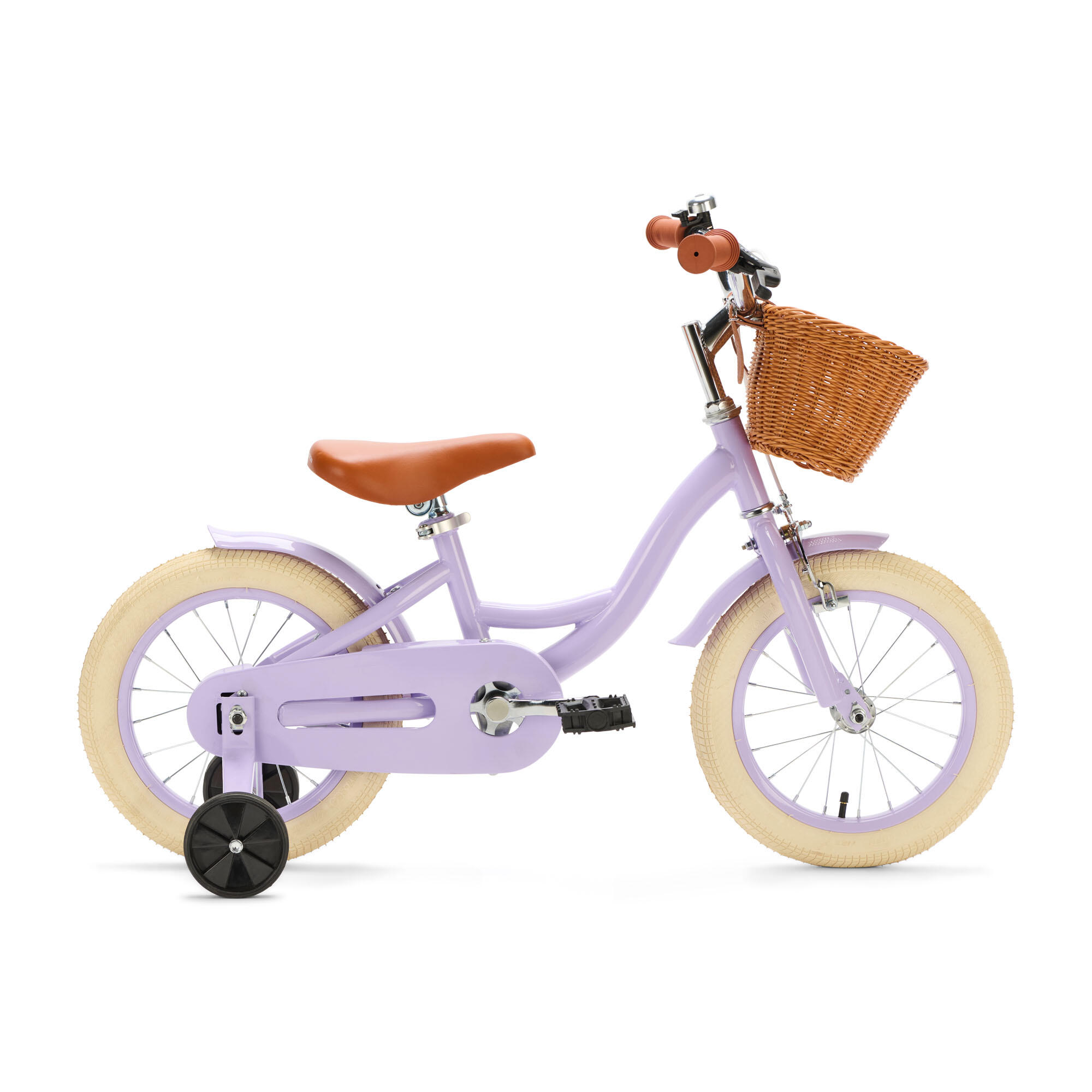 Generation blanco 14 polegadas lilás – bicicleta infantil com cesta