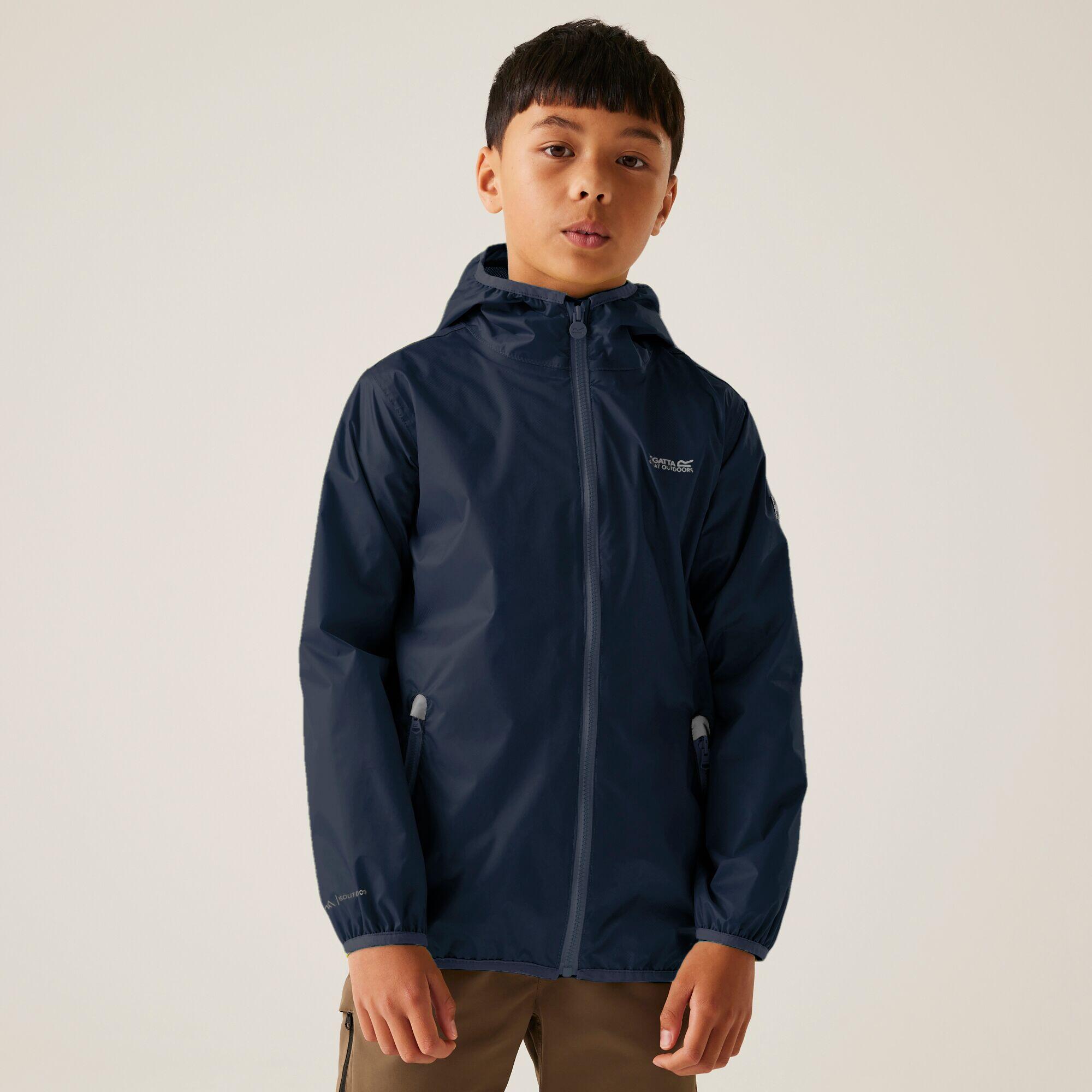 REGATTA Kinder Wandern Jacke Wasserdicht, Atmungsaktiv - Lever Waterproof Shell