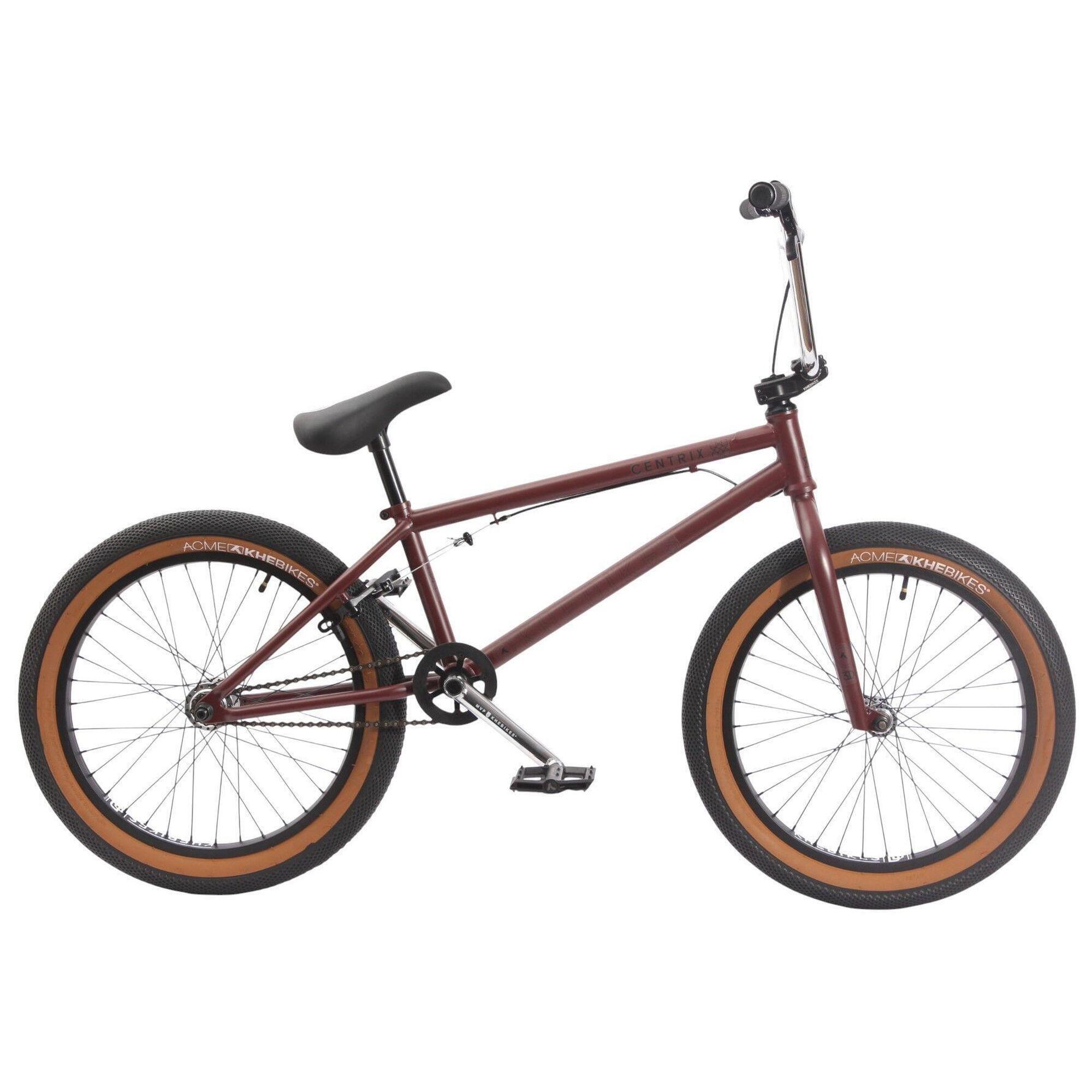 KHEBIKES BMX kolo pro dospělé CENTRIX FC červenohnědé 20 palců 10,9 kg