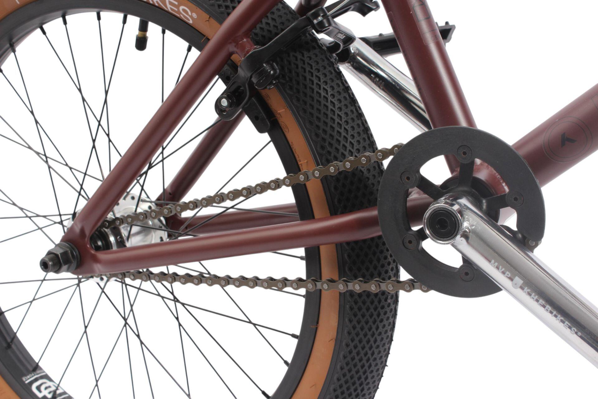 BMX fiets volwassenen CENTRIX FC roodbruin 20 inch 10,9 kg 7/7