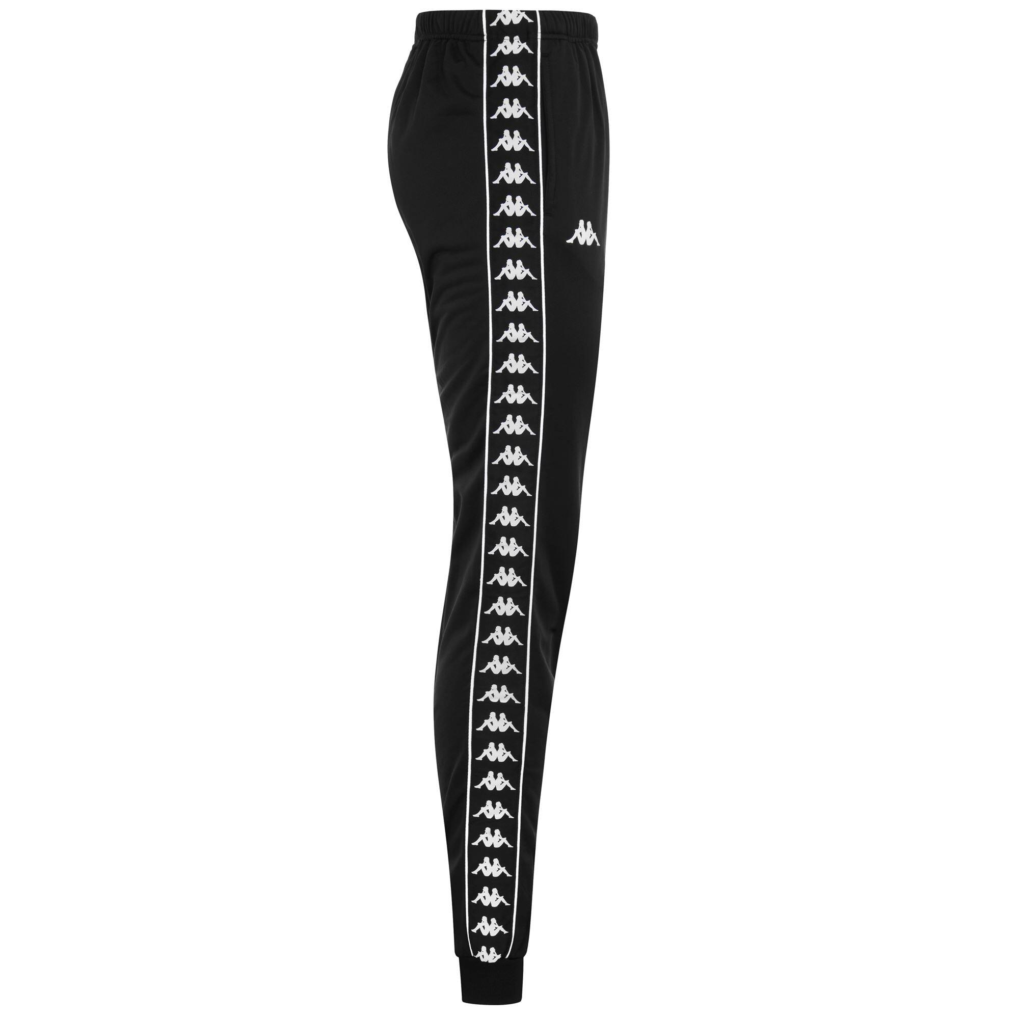 Pantaloni tuta da donna in poliestere nero da streetwear sportivo 2/4