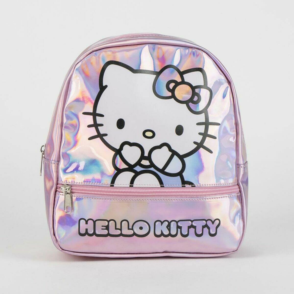 Mochila Escolar Hello Kitty Cor de Rosa 5/5