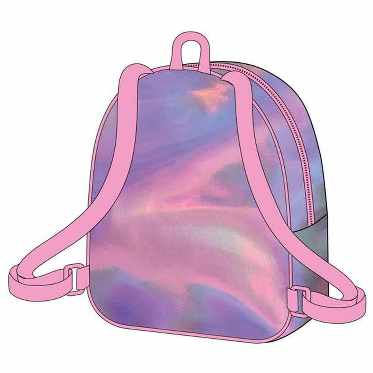 Mochila Escolar Hello Kitty Cor de Rosa 3/5