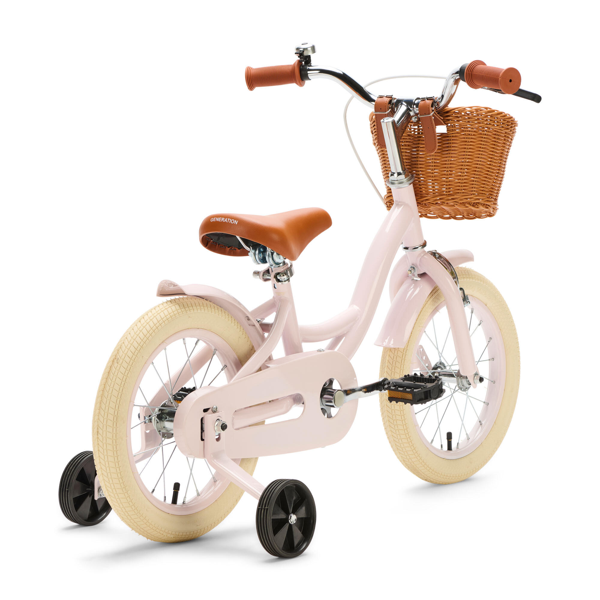 Generation Blanco 14 inch Lichtroze – Kinderfiets met Mandje 3/4