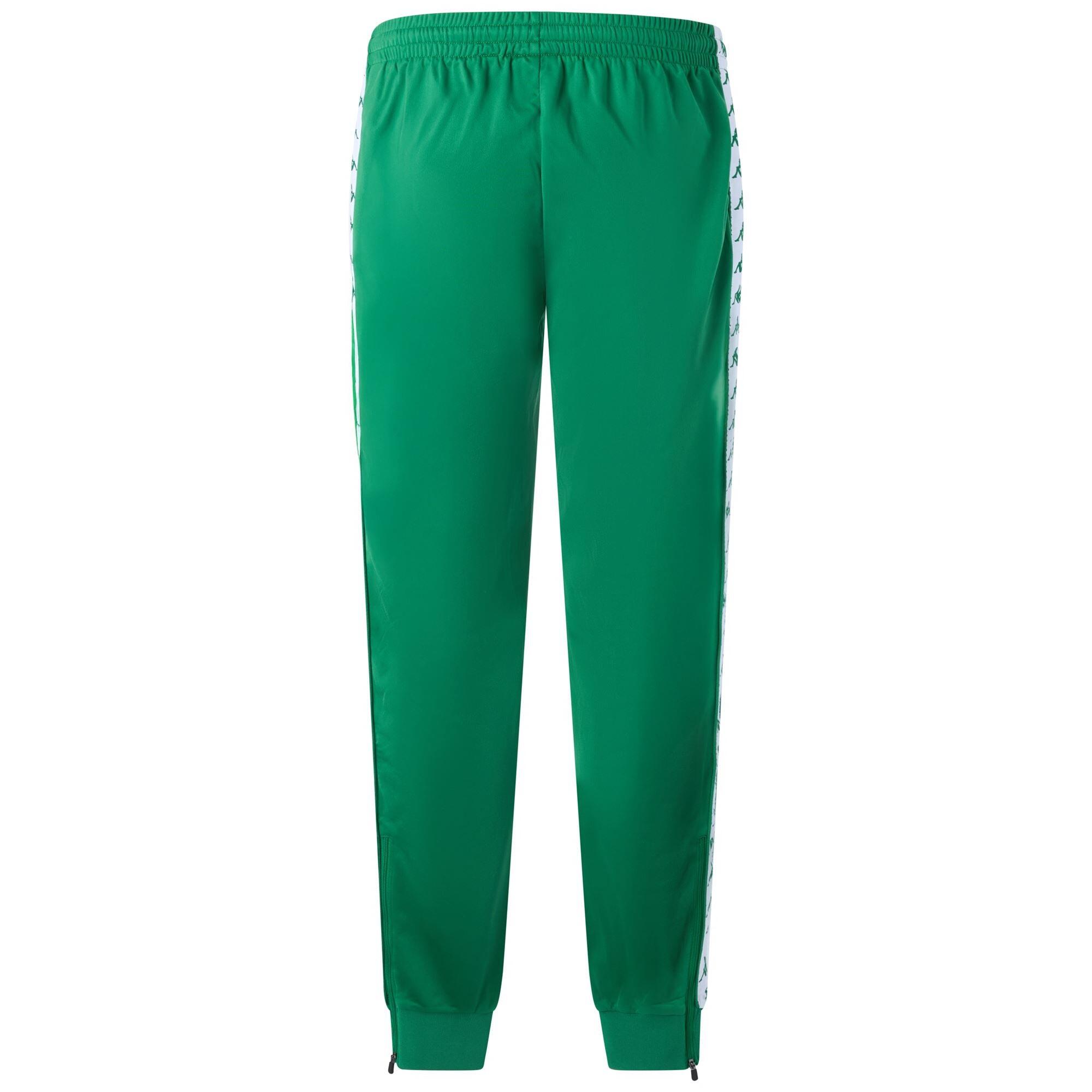 Pantaloni tuta da uomo in poliestere verde da streetwear sportivo 4/7