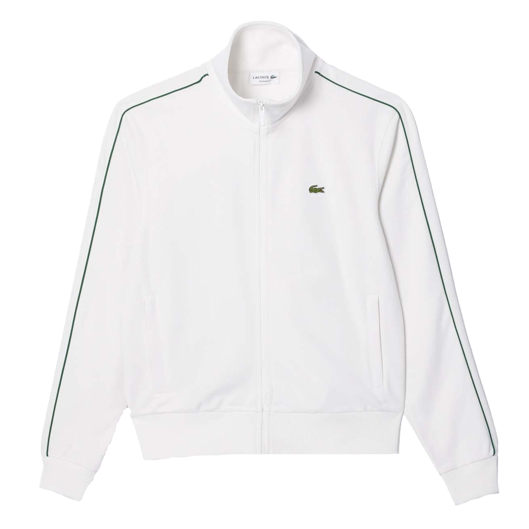 LACOSTE Mens Paris Pique Track Jacket (Cream)
