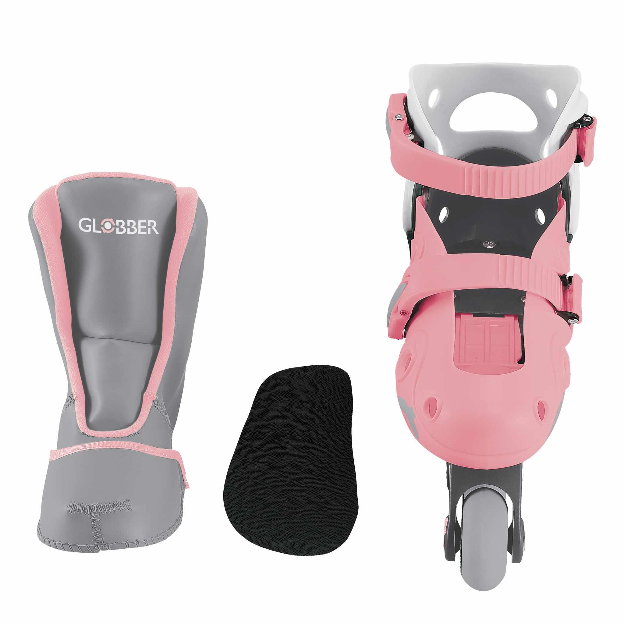 GLOBBER Kinder-Inliner 2-in-1 Pastellrosa 6/14