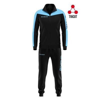 TUTA complete uomo ( acetato-poliestere) givova azzurro/blu