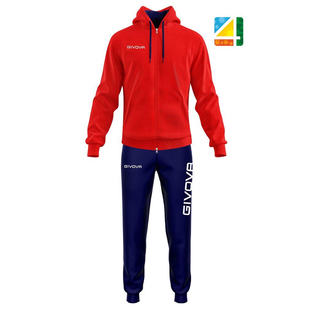 GIVOVA Tuta King Cotone Terry (poker) dwubarwny 2XS