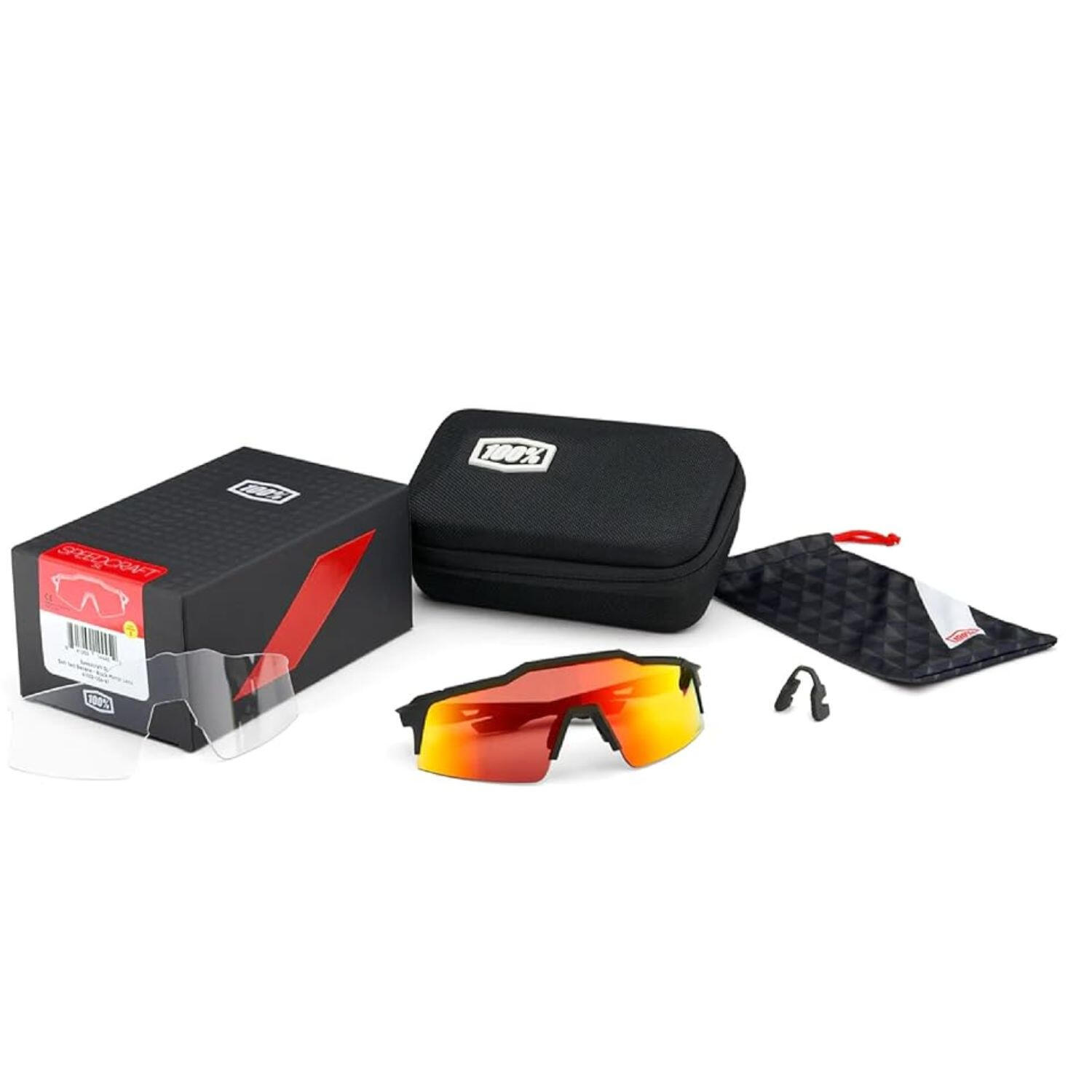 Hypercraft Matte Black - HiPER Red Multilayer Mirror Lens 2/2