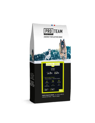 Croquettes chien adulte poulet - Pro Team Equilibre 3700 - 12KG