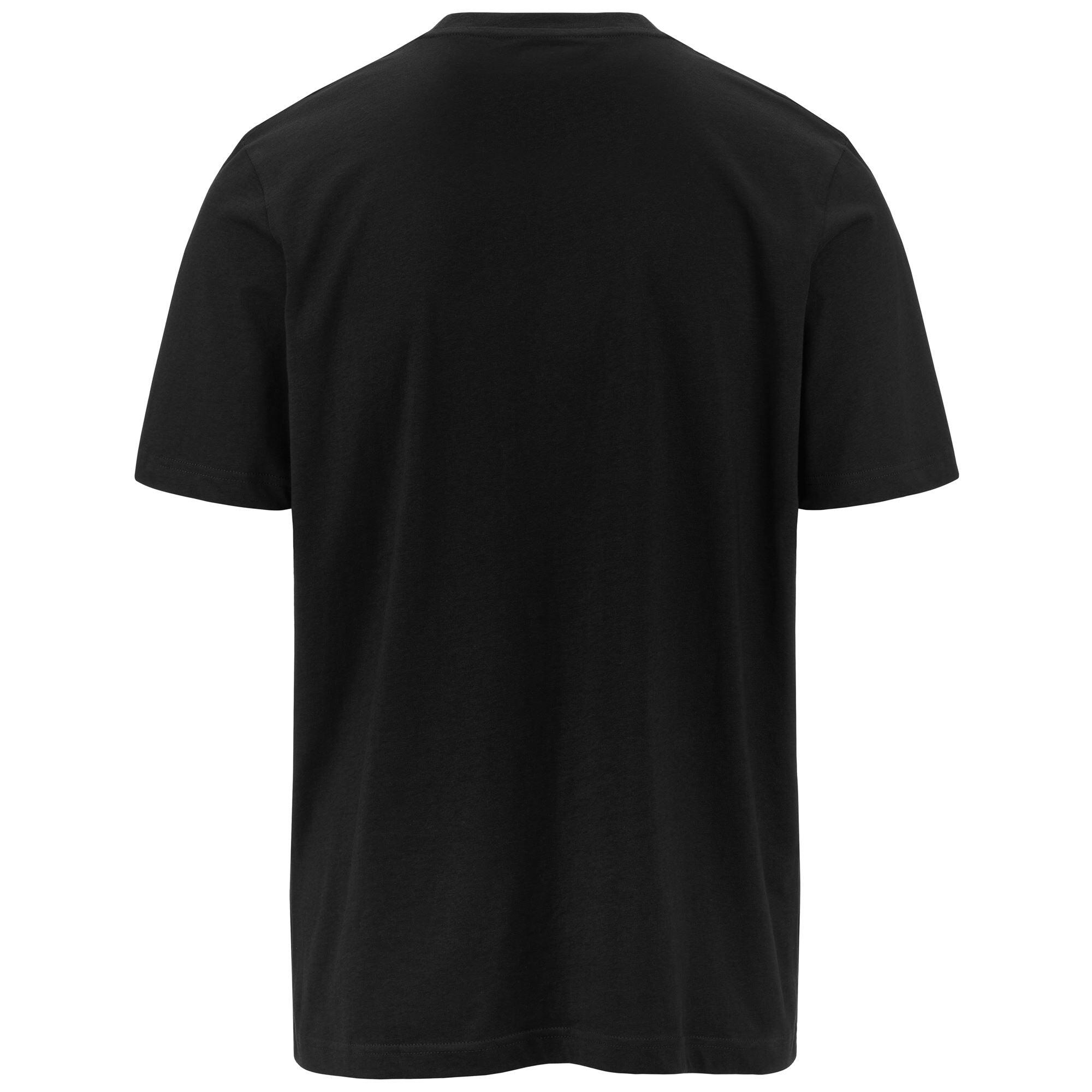 T-shirt da uomo in cotone nero da sportivo 3/5