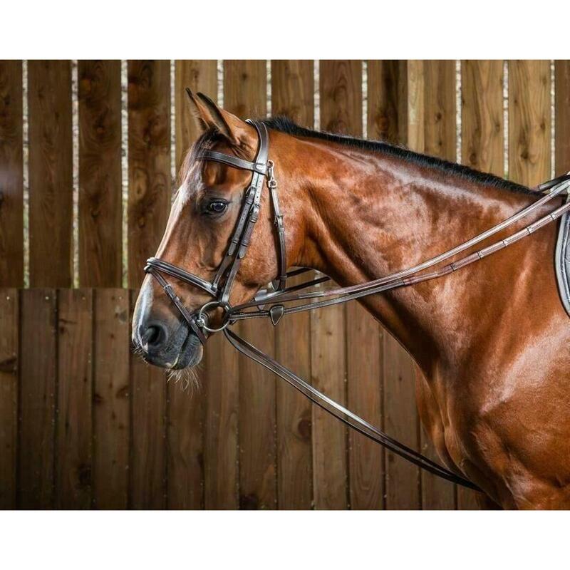 Dy'on Hunter Sloft Teugel 1/2 Bruin -