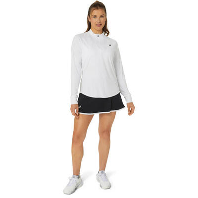 Maglia a maniche lunghe con zip a metà da donna Asics Court