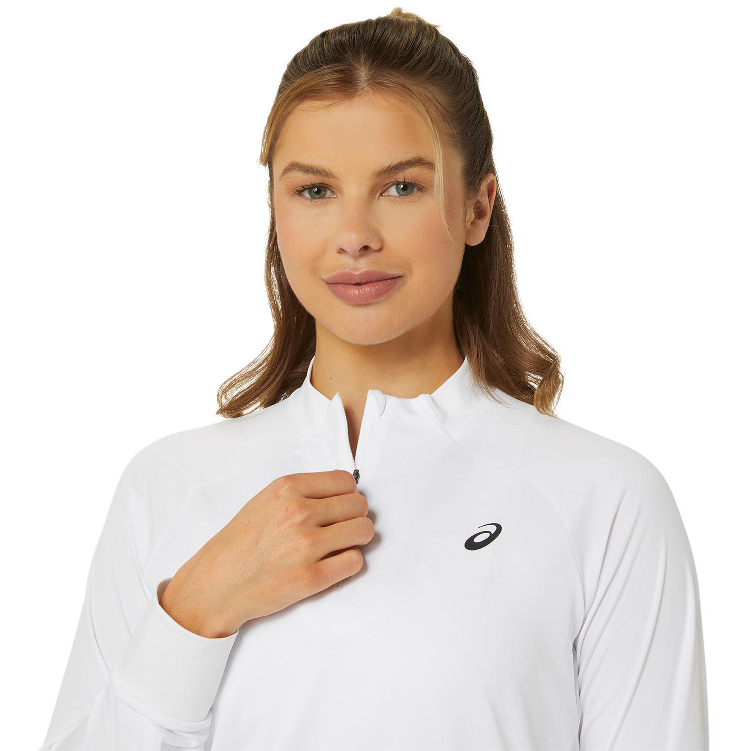 Maillot manches longues 1/2 zip femme Asics Court 4/6