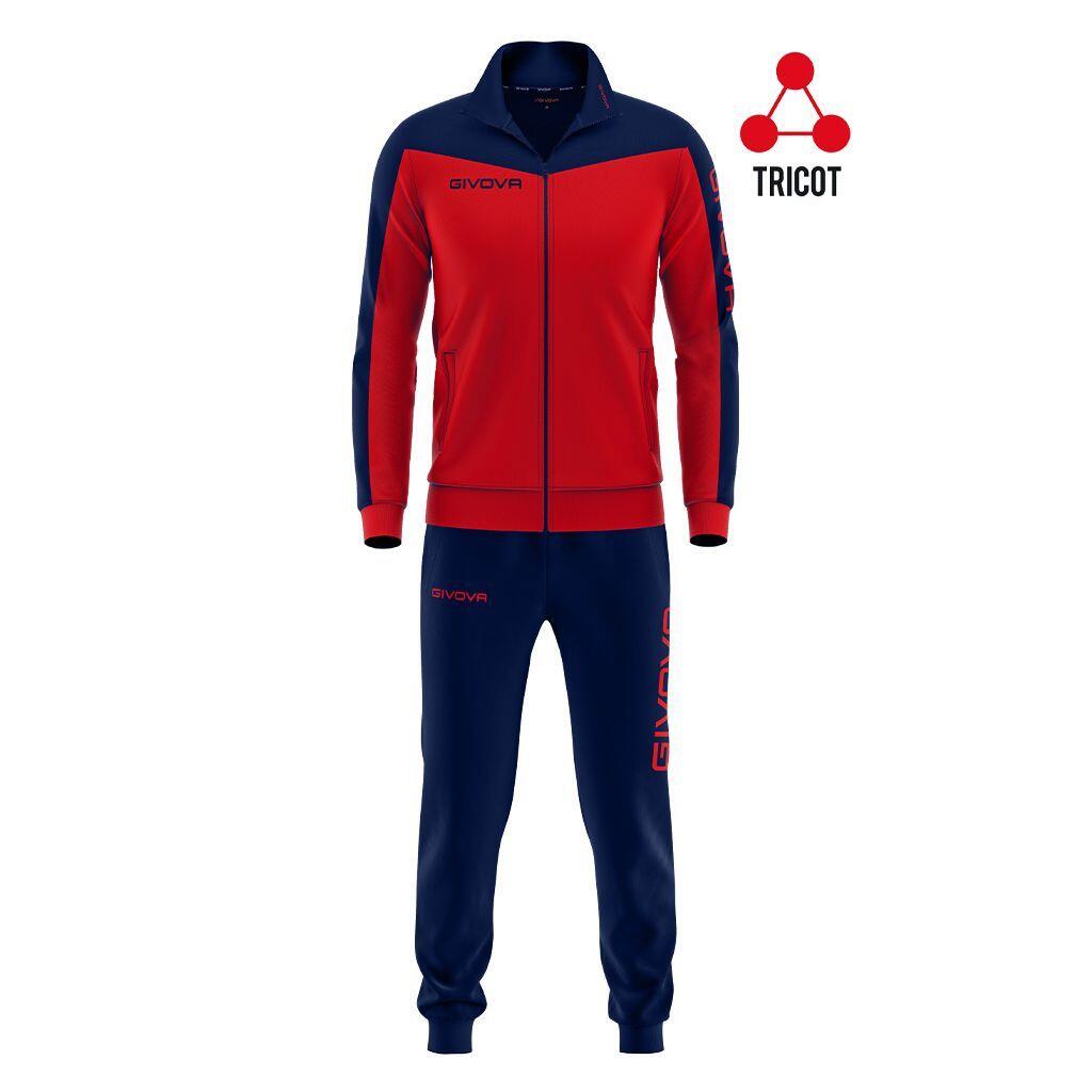 GIVOVA Givova Roma Sportset XL - Rot/Blau, Bequem und Nachhaltig